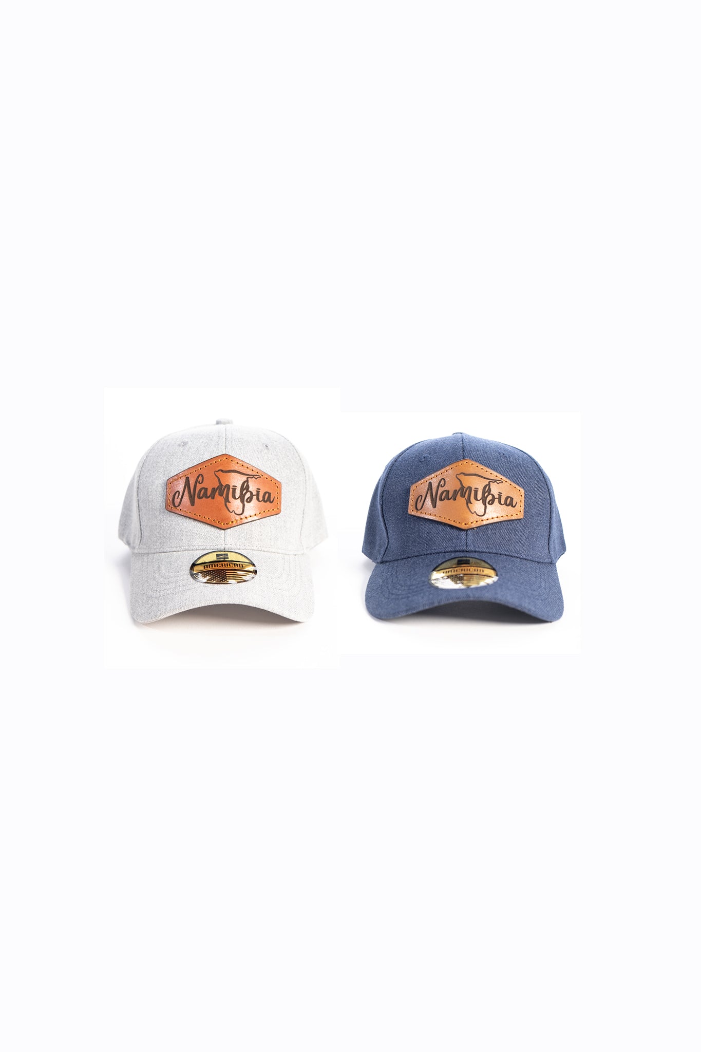 Casquette style Namibie Cuir & Denim