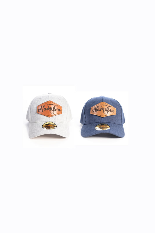 Casquette style Namibie Cuir & Denim
