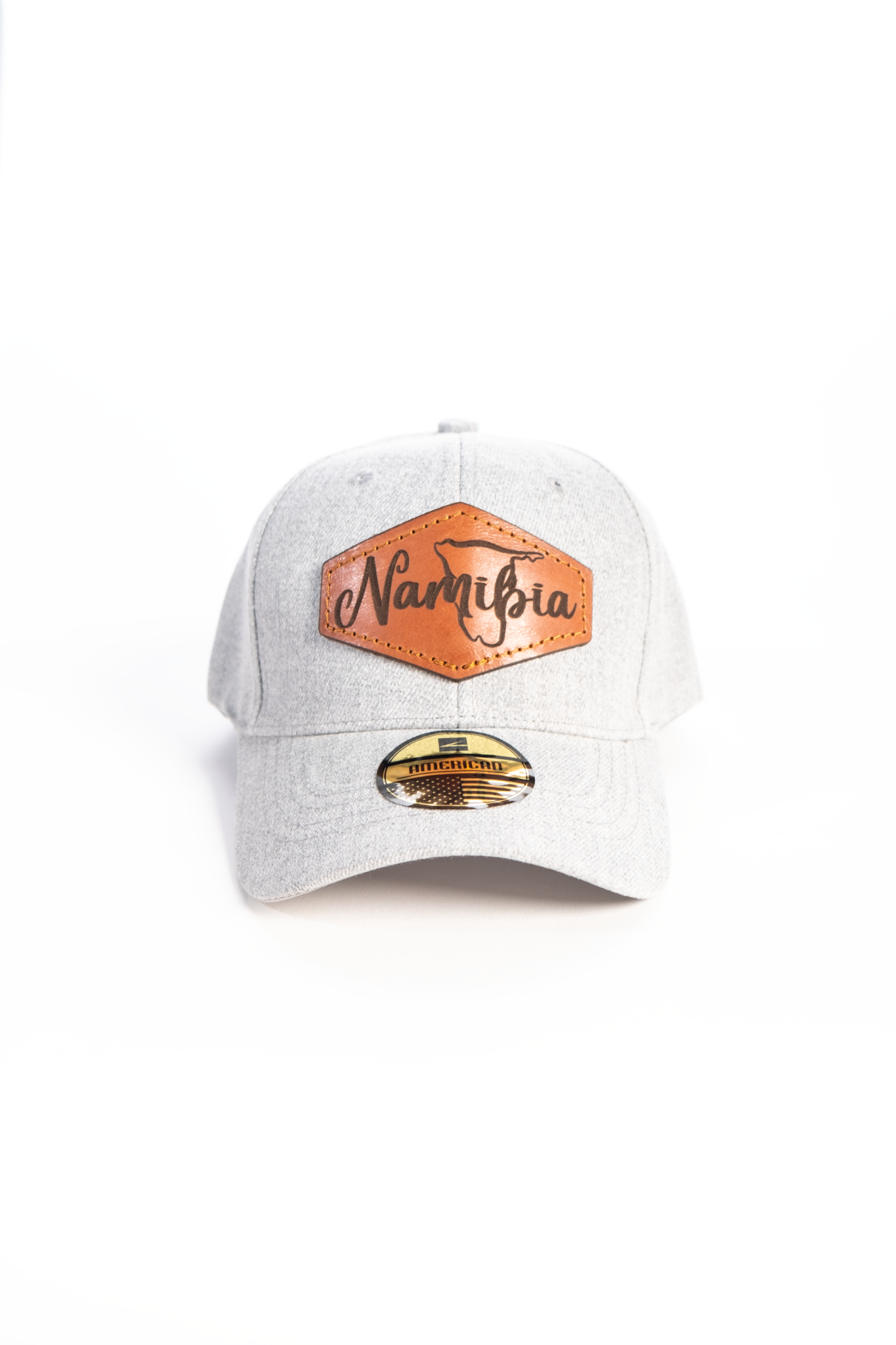 Namibia Leather & Denim style Cap