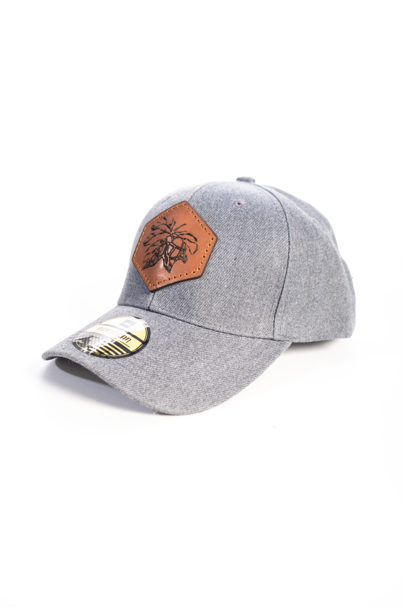 The Weinberg logo & leather  Denim Style cap