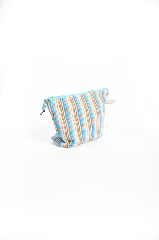 Striped Make up Bag