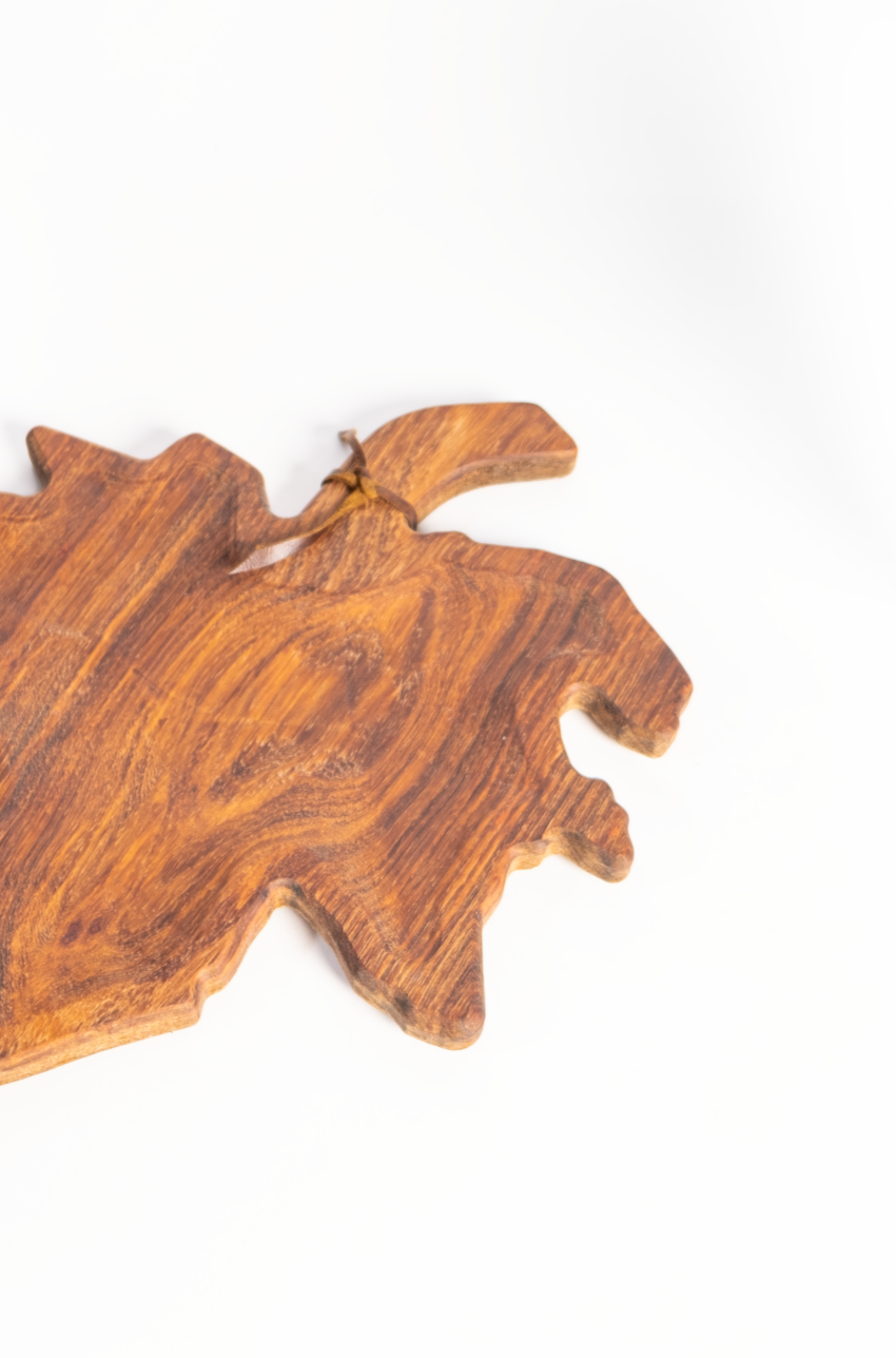 The Weinberg Logo shaped wooden cheese board