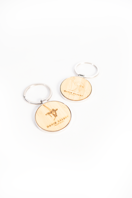 NamibiaCam One Horn Oryx Bamboo keyring