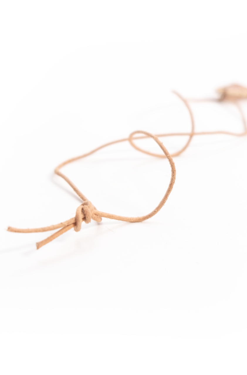Wooden Caged Rose Quartz Necklace