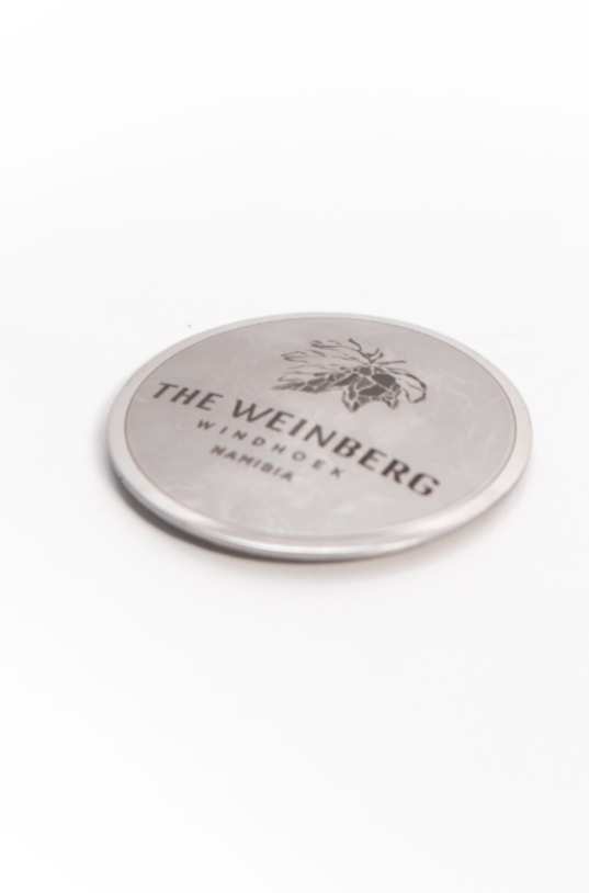 Stainless steel The Weinberg logo Magnet