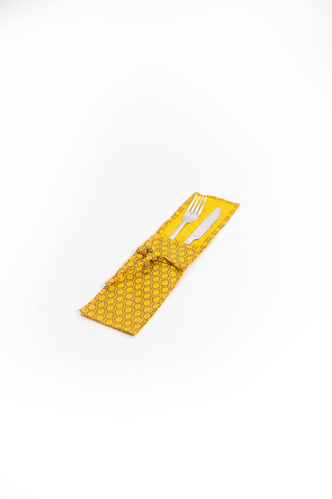 African Cloth Silverware Holder