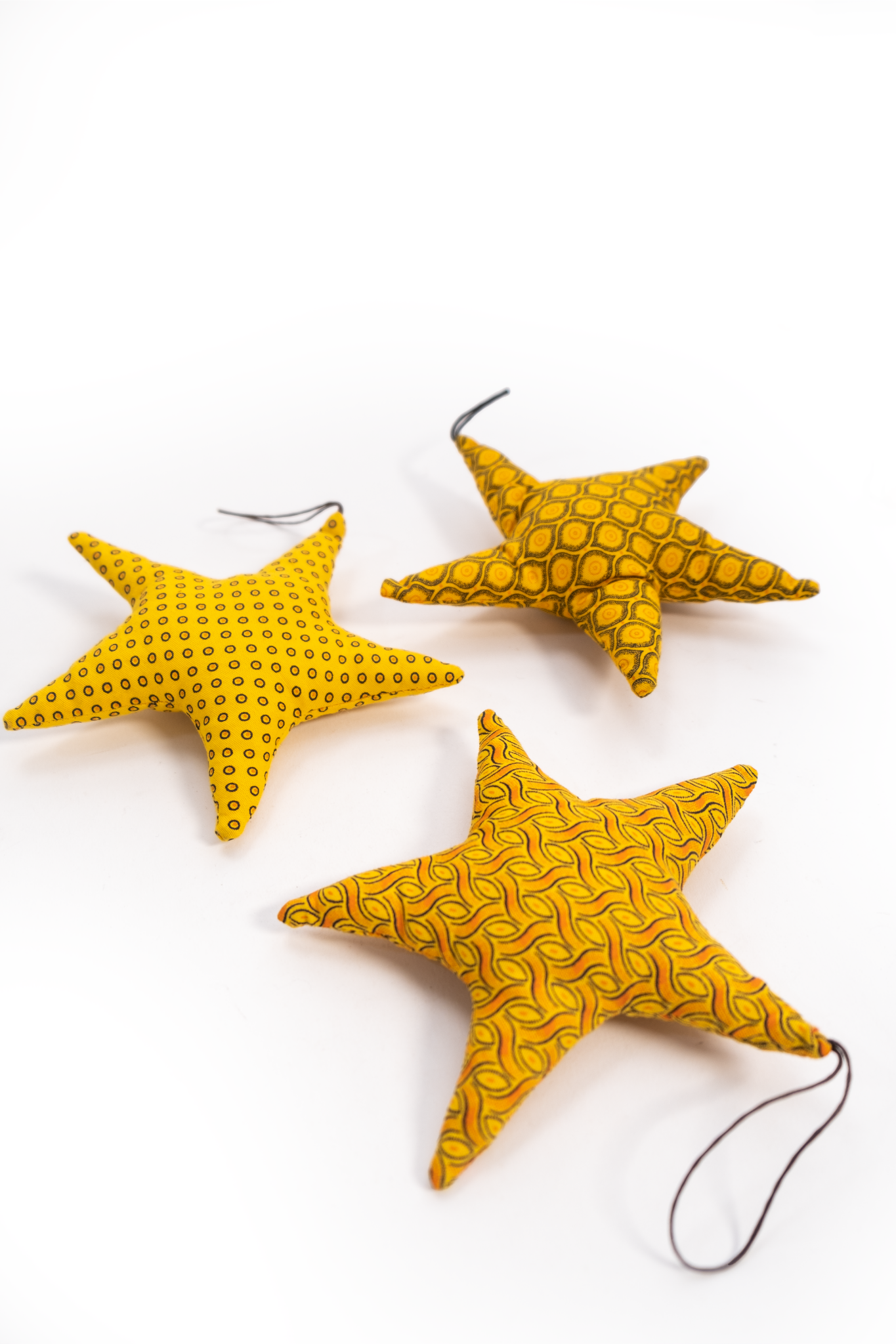 African Cloth Large Christmas Star Ornament