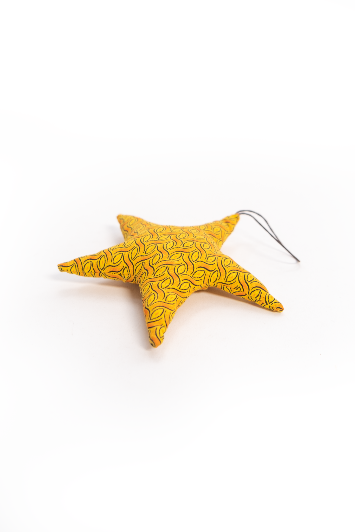 African Cloth Large Christmas Star Ornament