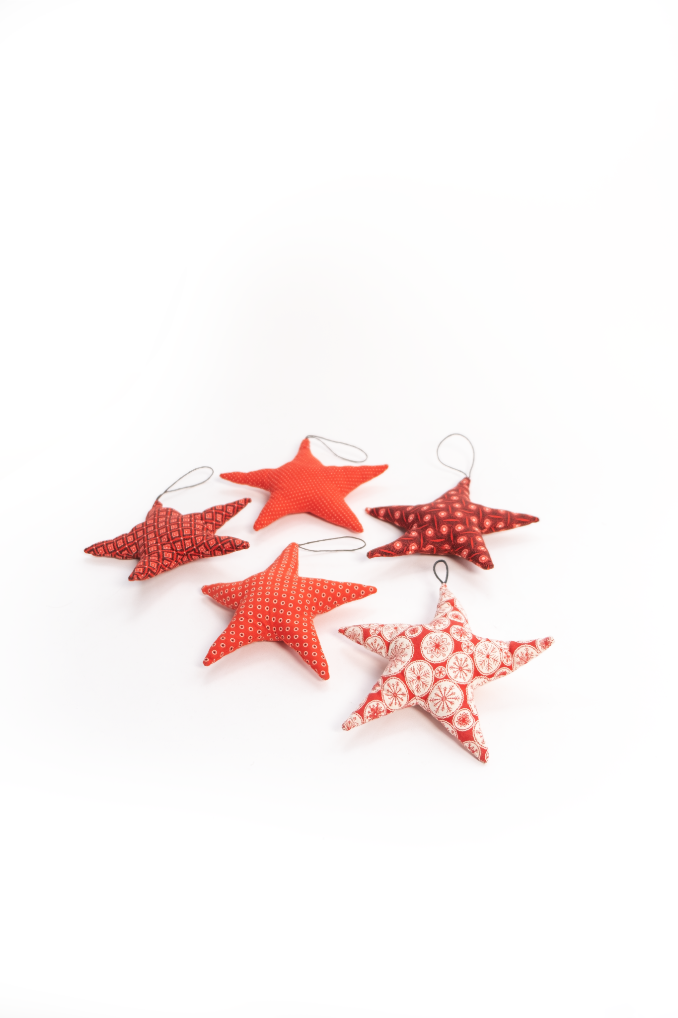African Cloth Large Christmas Star Ornament