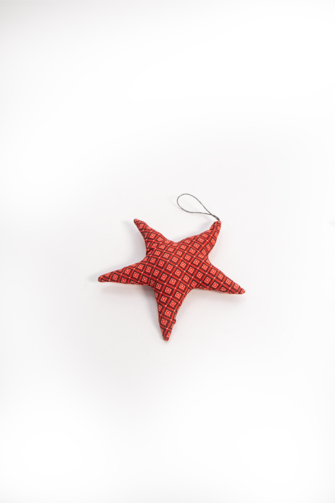 African Cloth Large Christmas Star Ornament