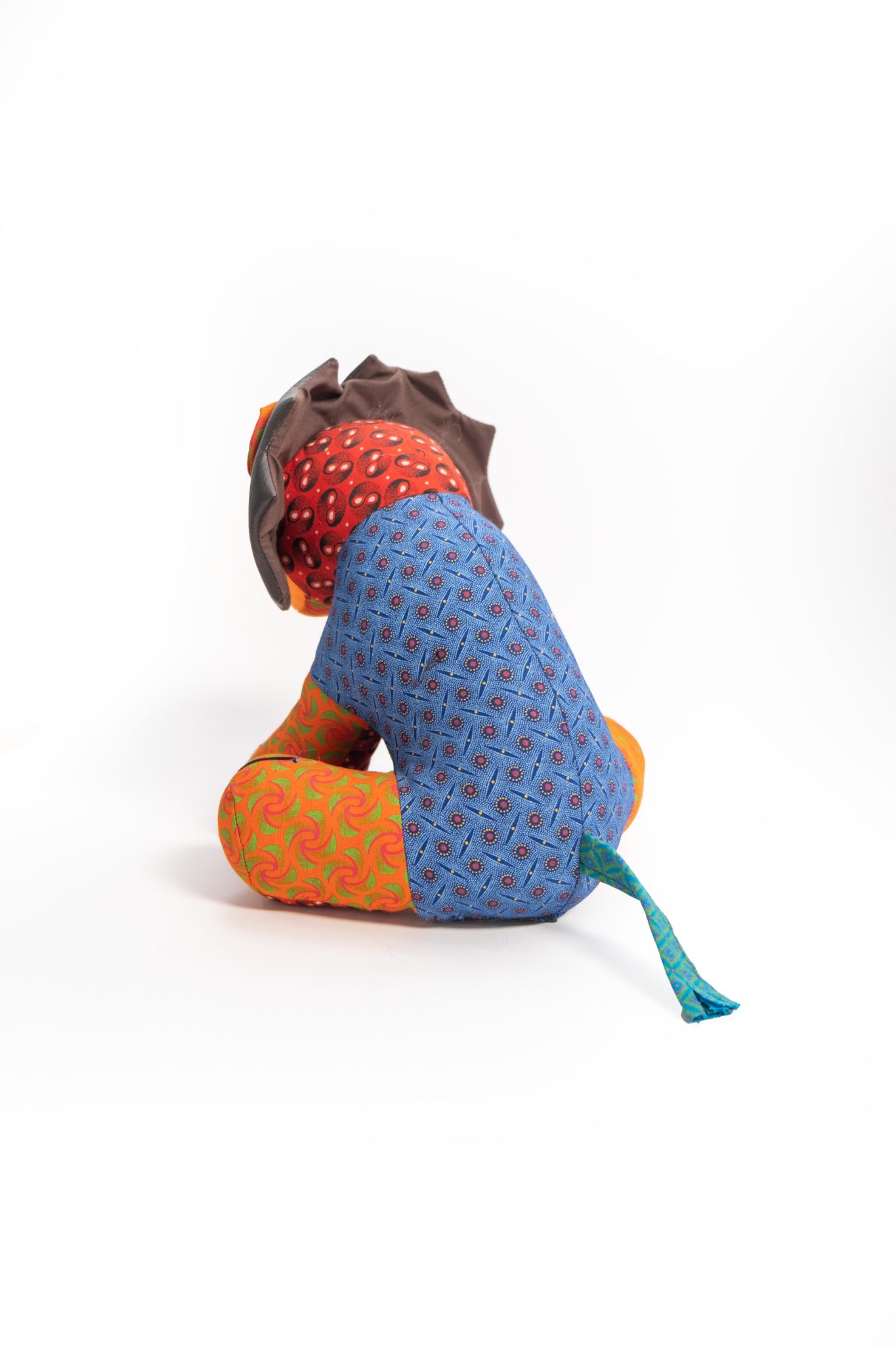 African Cloth Colourful Lion Soft Toy