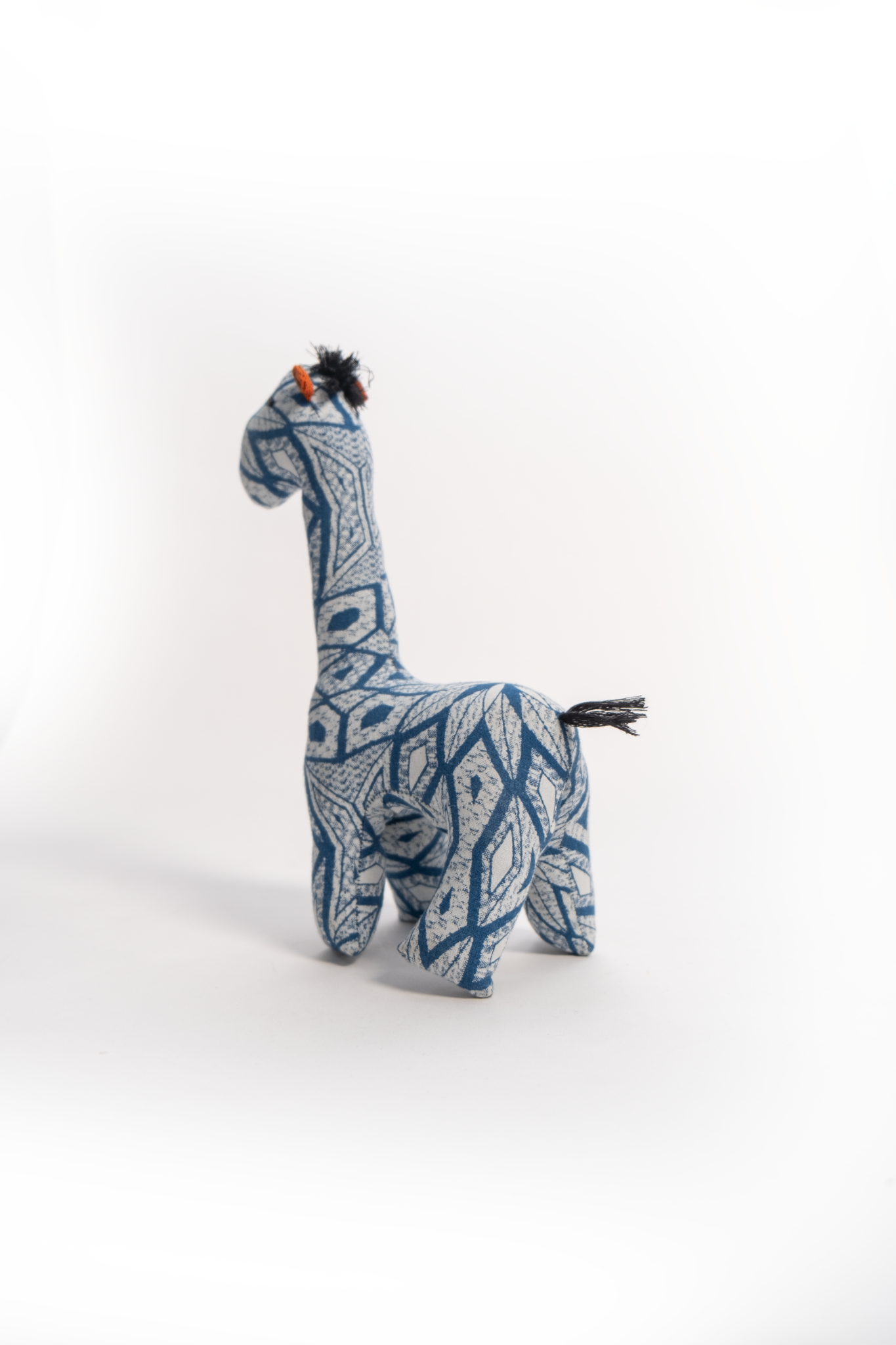 African Cloth Giraffe Soft Toy