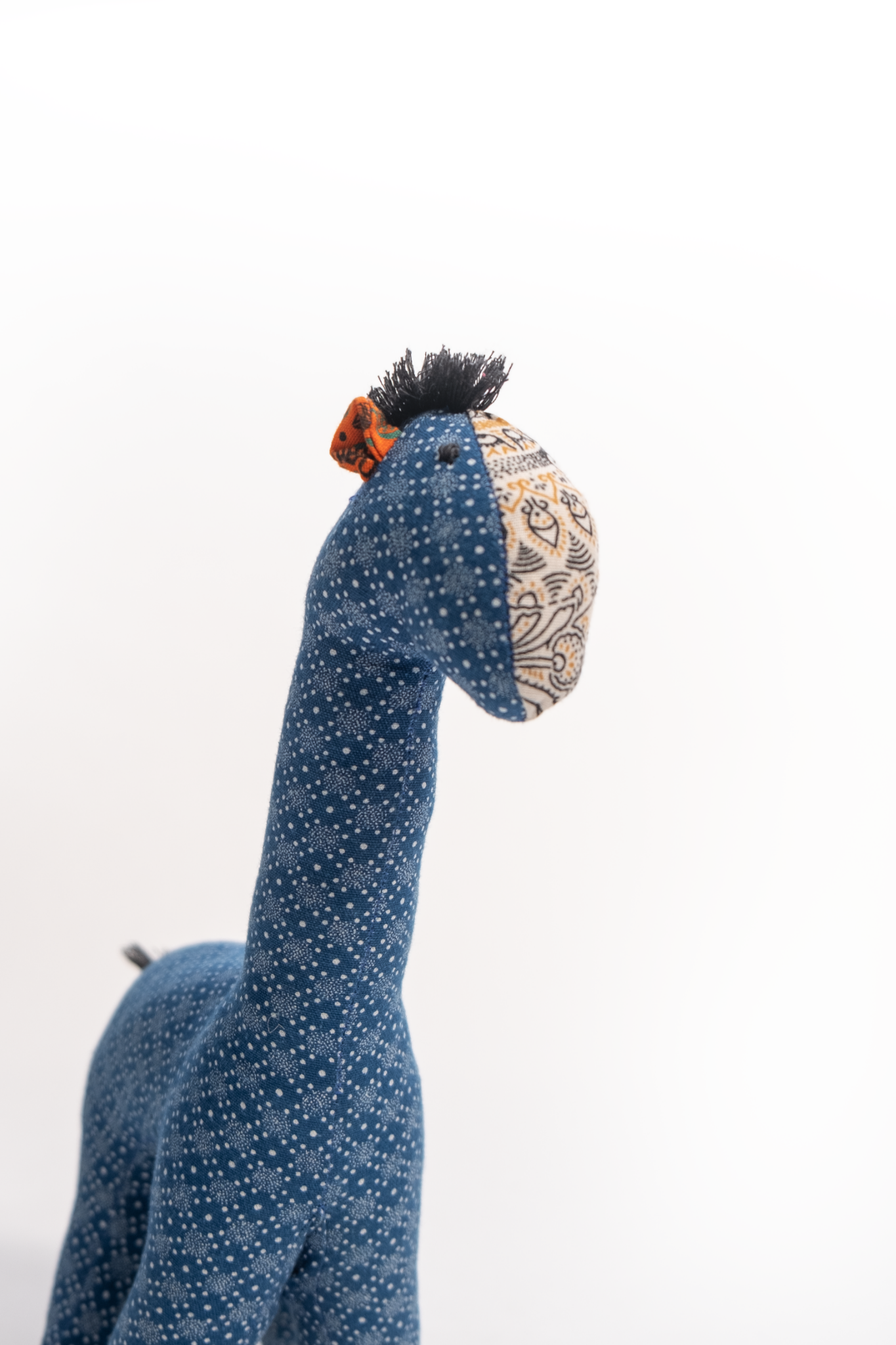African Cloth Giraffe Soft Toy