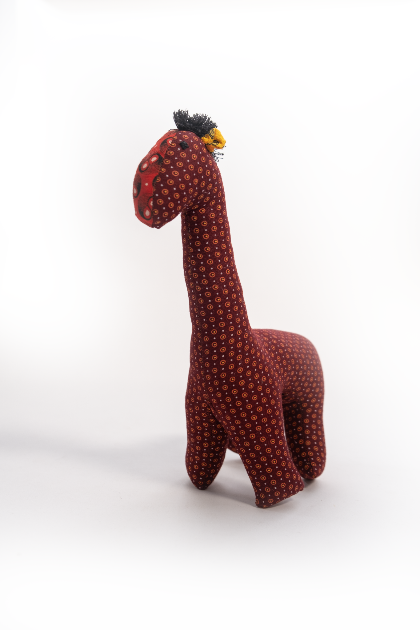 African Cloth Giraffe Soft Toy