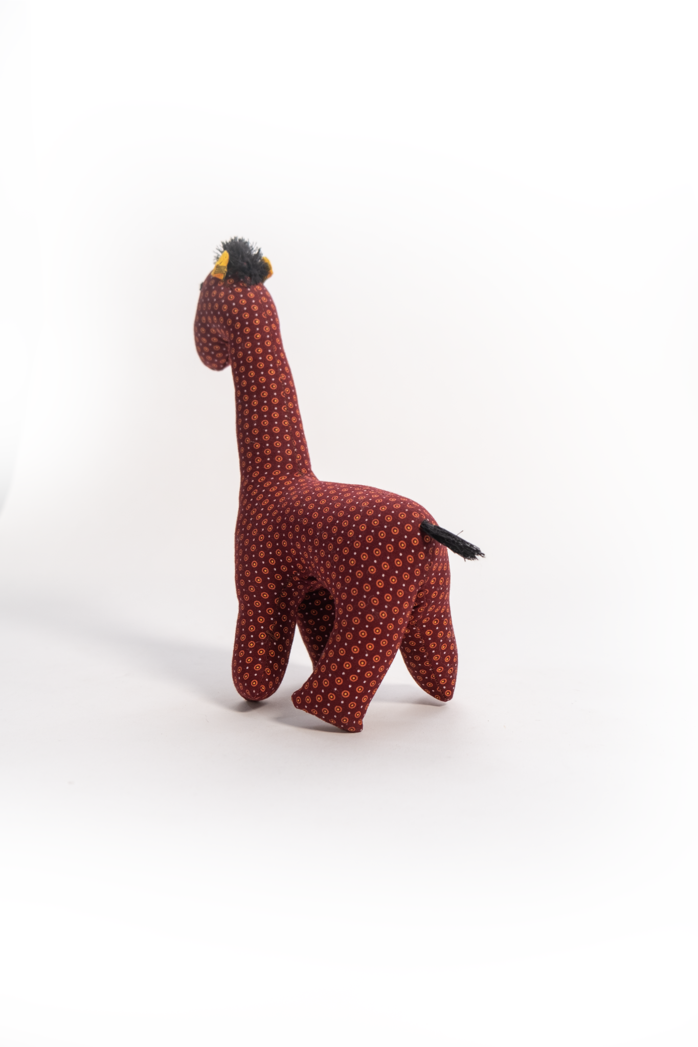 African Cloth Giraffe Soft Toy