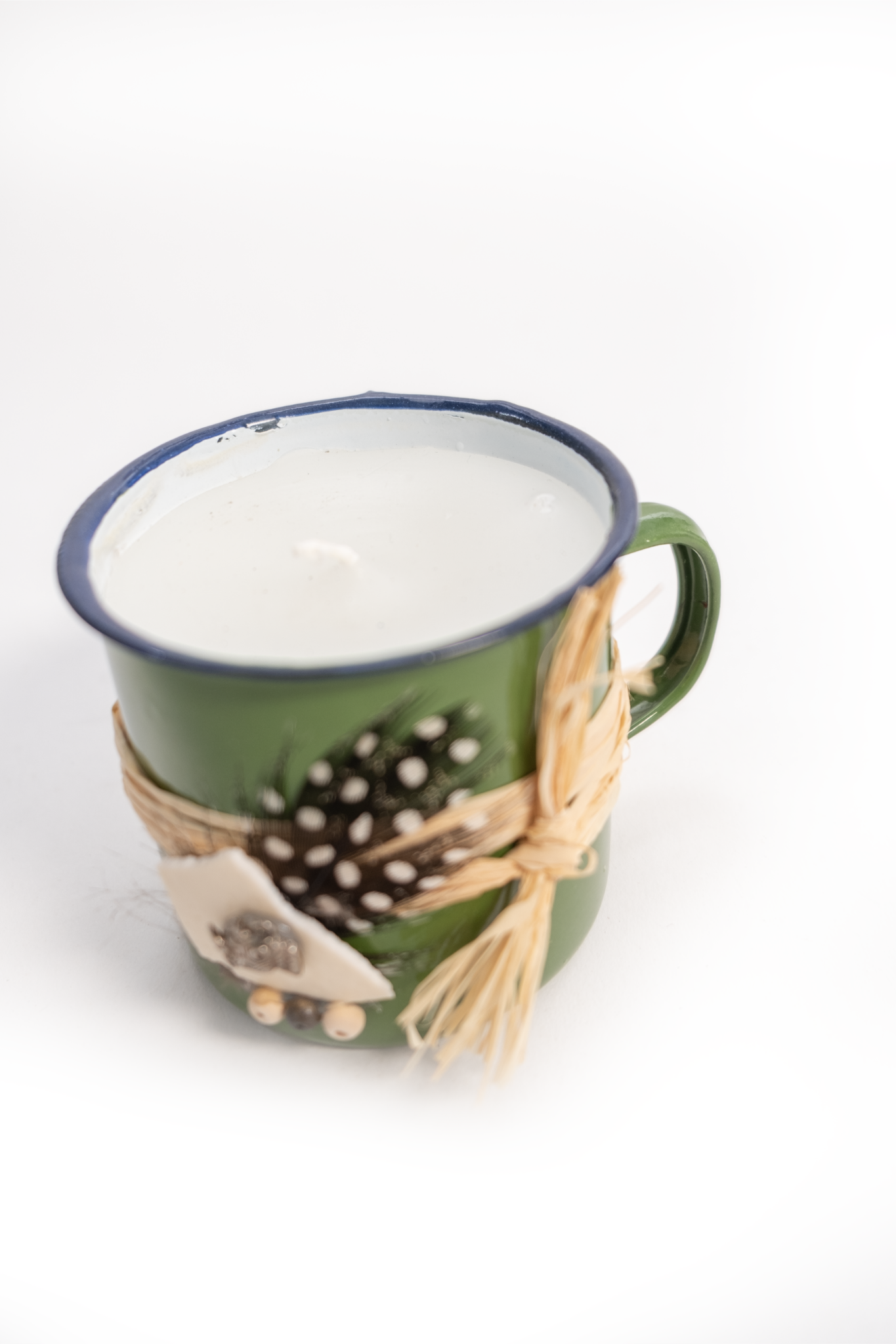 Large Candle Enamel Mug 250ml