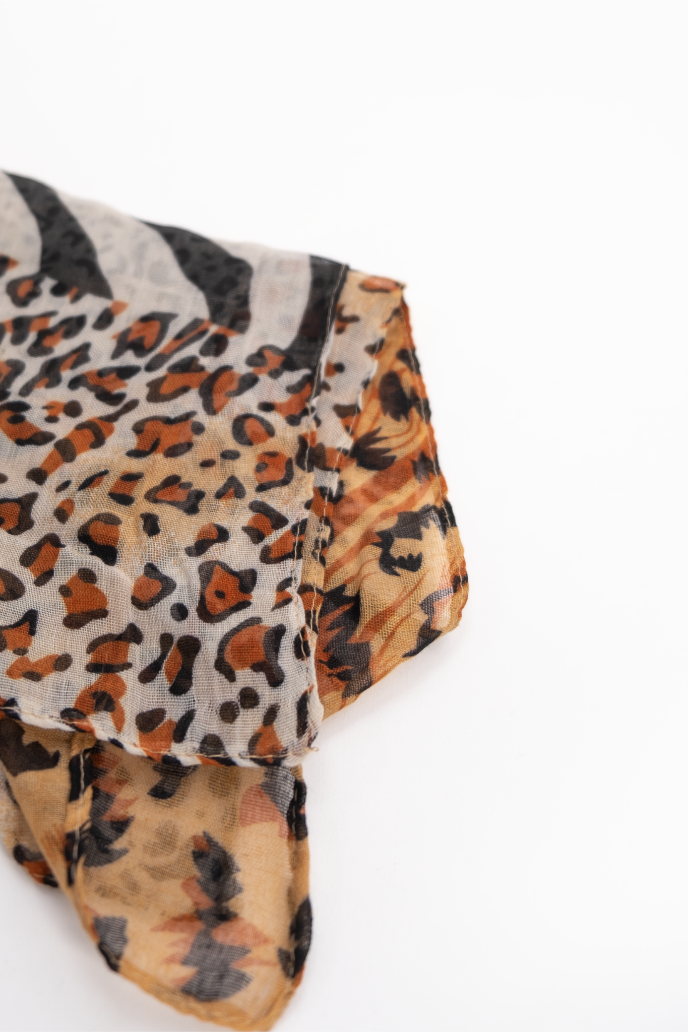 Combo Animal Print Square Scarf