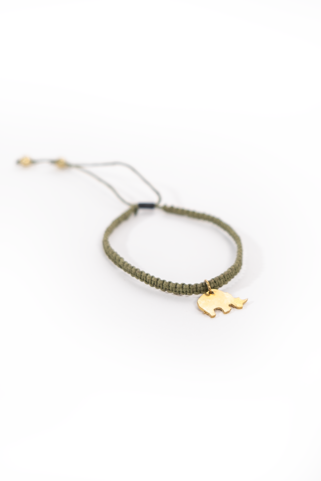 Safari - African Rhino Charm Bracelet