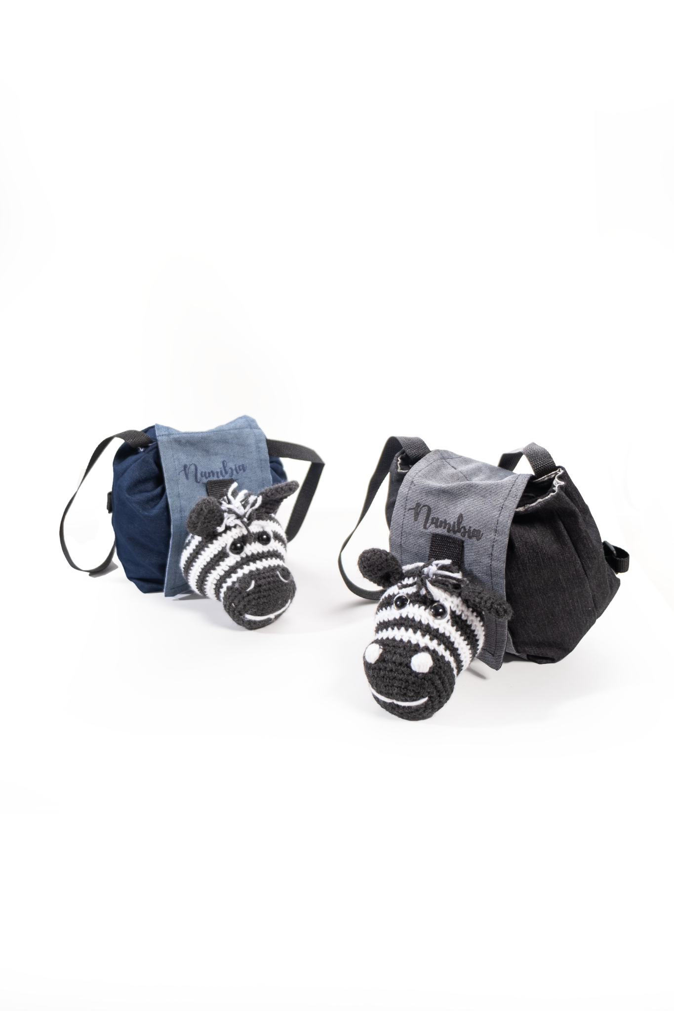 Zebra crochet Backpack