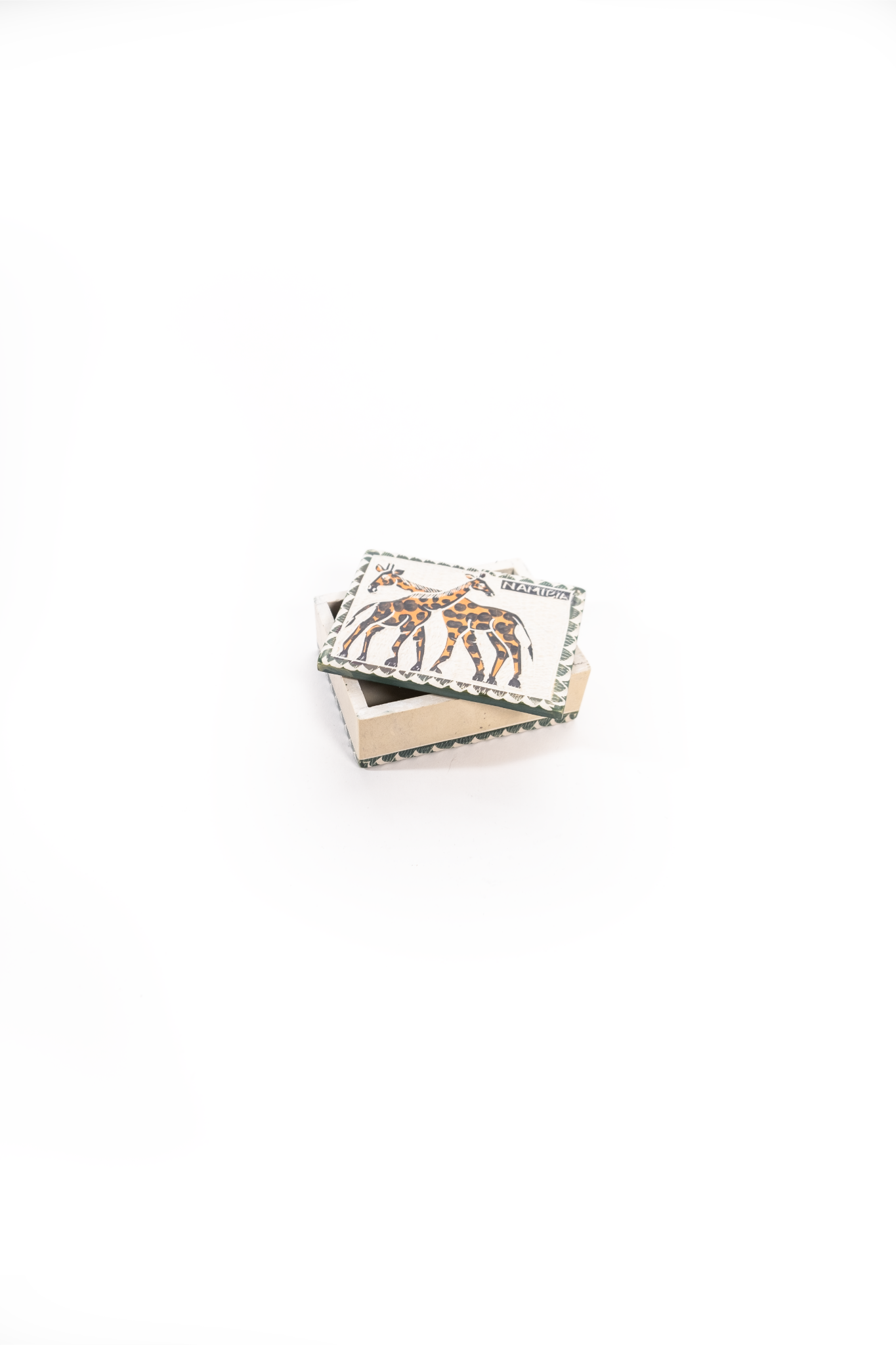 Giraffe soapstone Jewelry Box