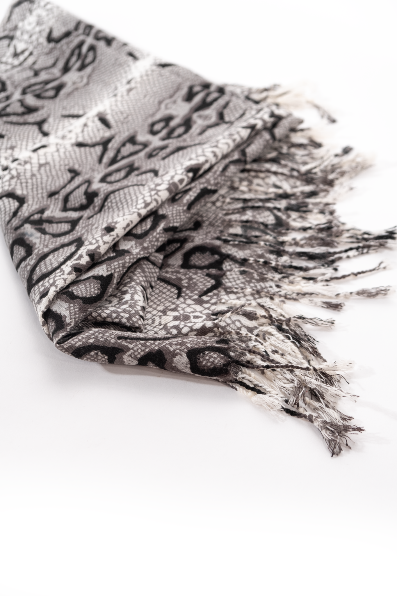 Snake Print Winter Pashmina Scarf