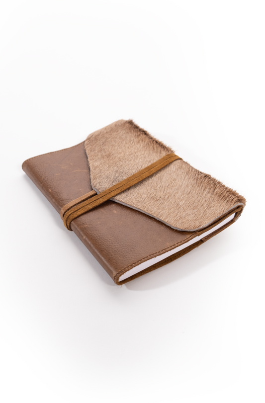 Springbok leather Notebook - Brown