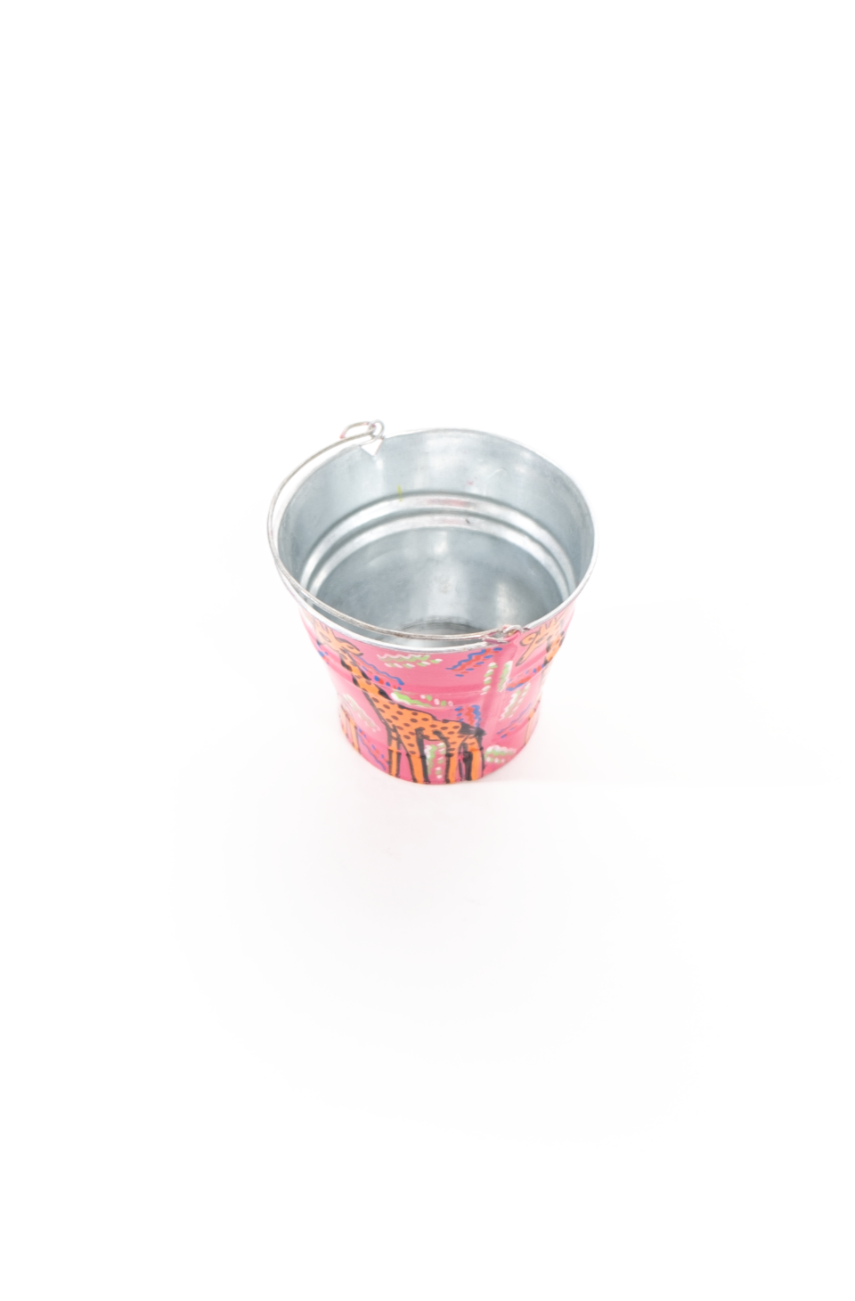 Small giraffe metal Bucket - 350ml