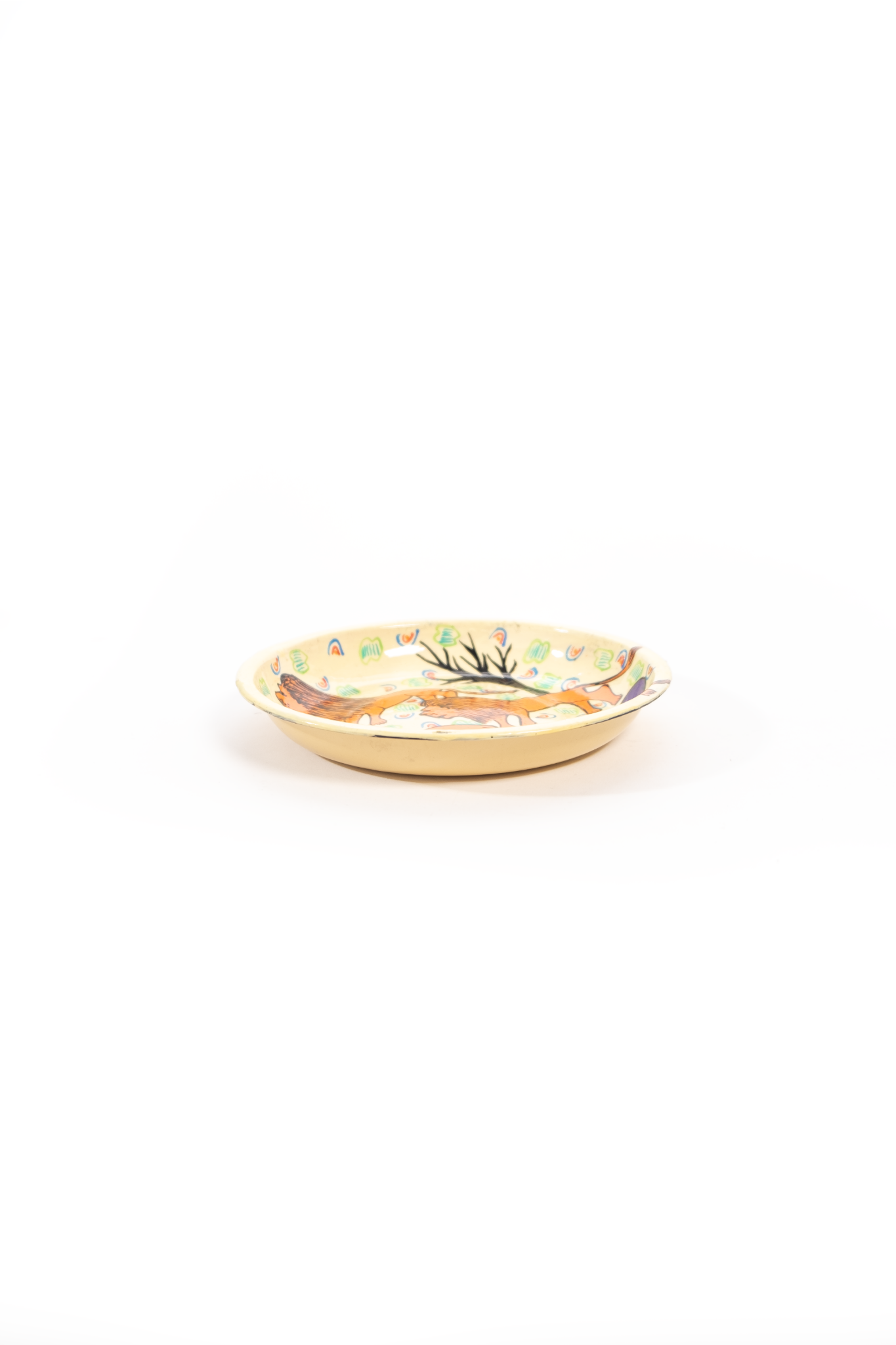 Lion enamel Plate