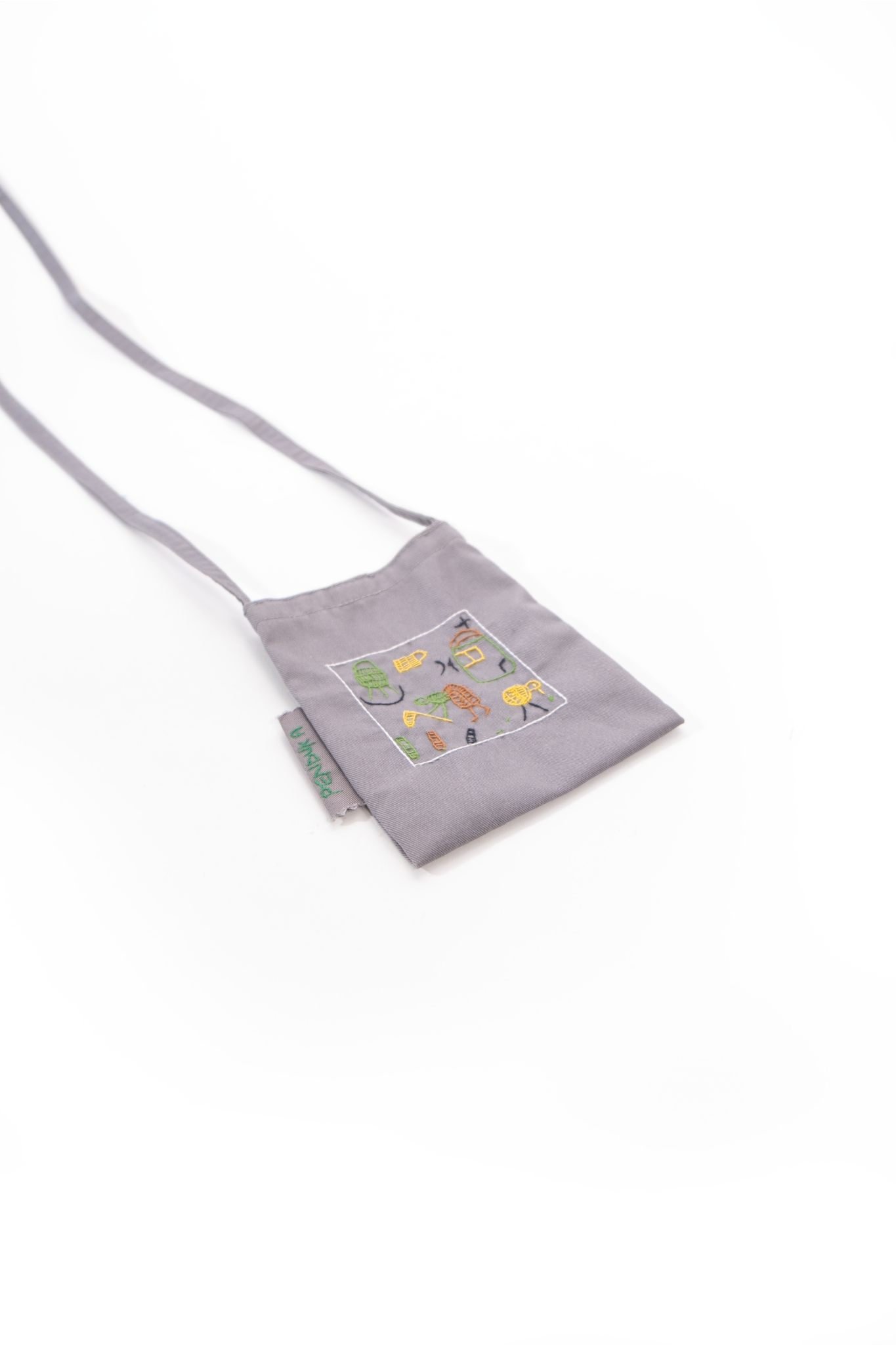 Sling Bag embroidered Village story
