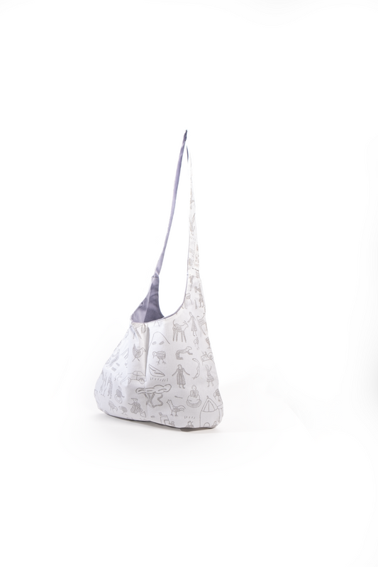 Baby Bag reversible printed cotton