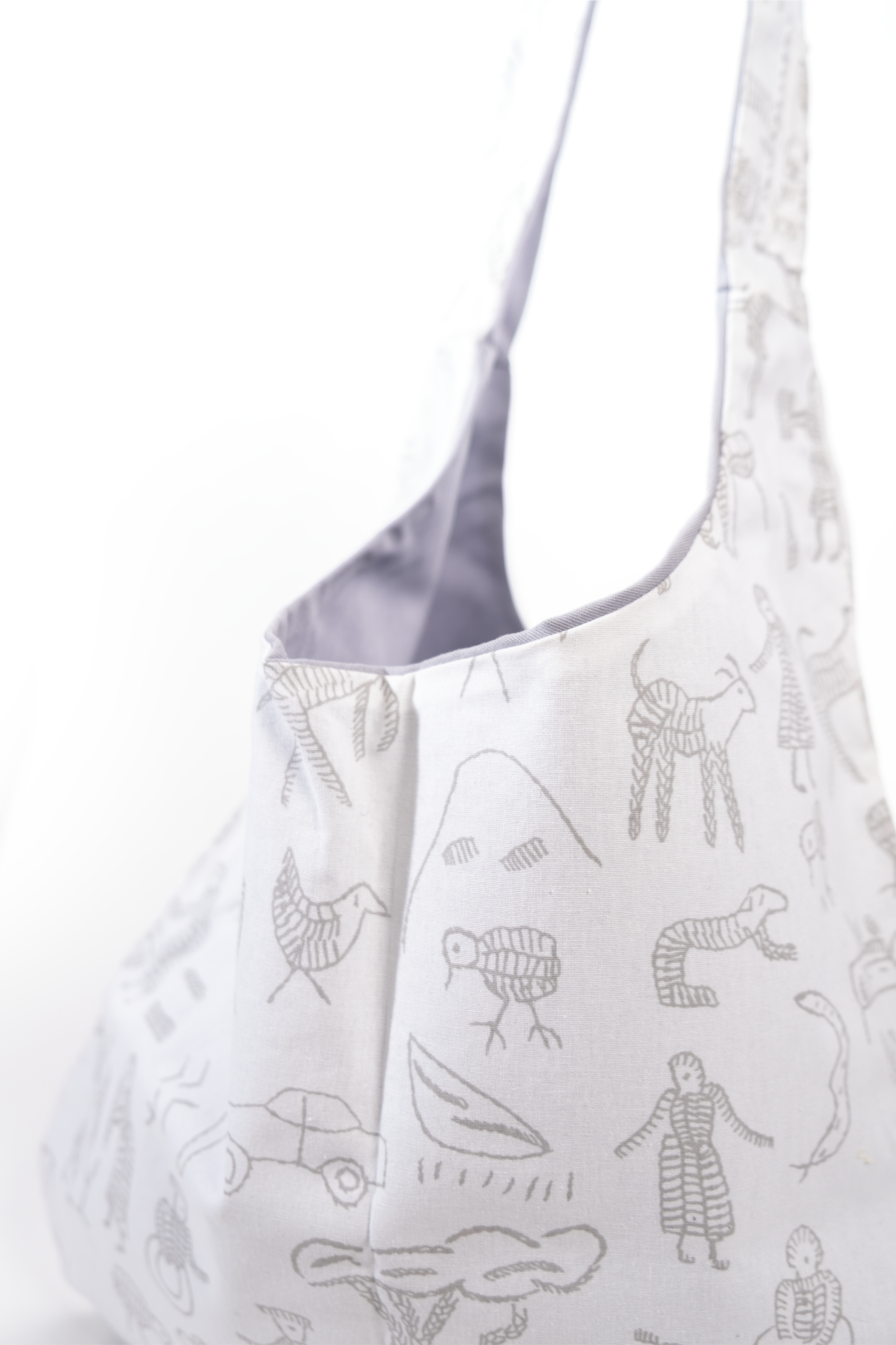 Baby Bag reversible printed cotton