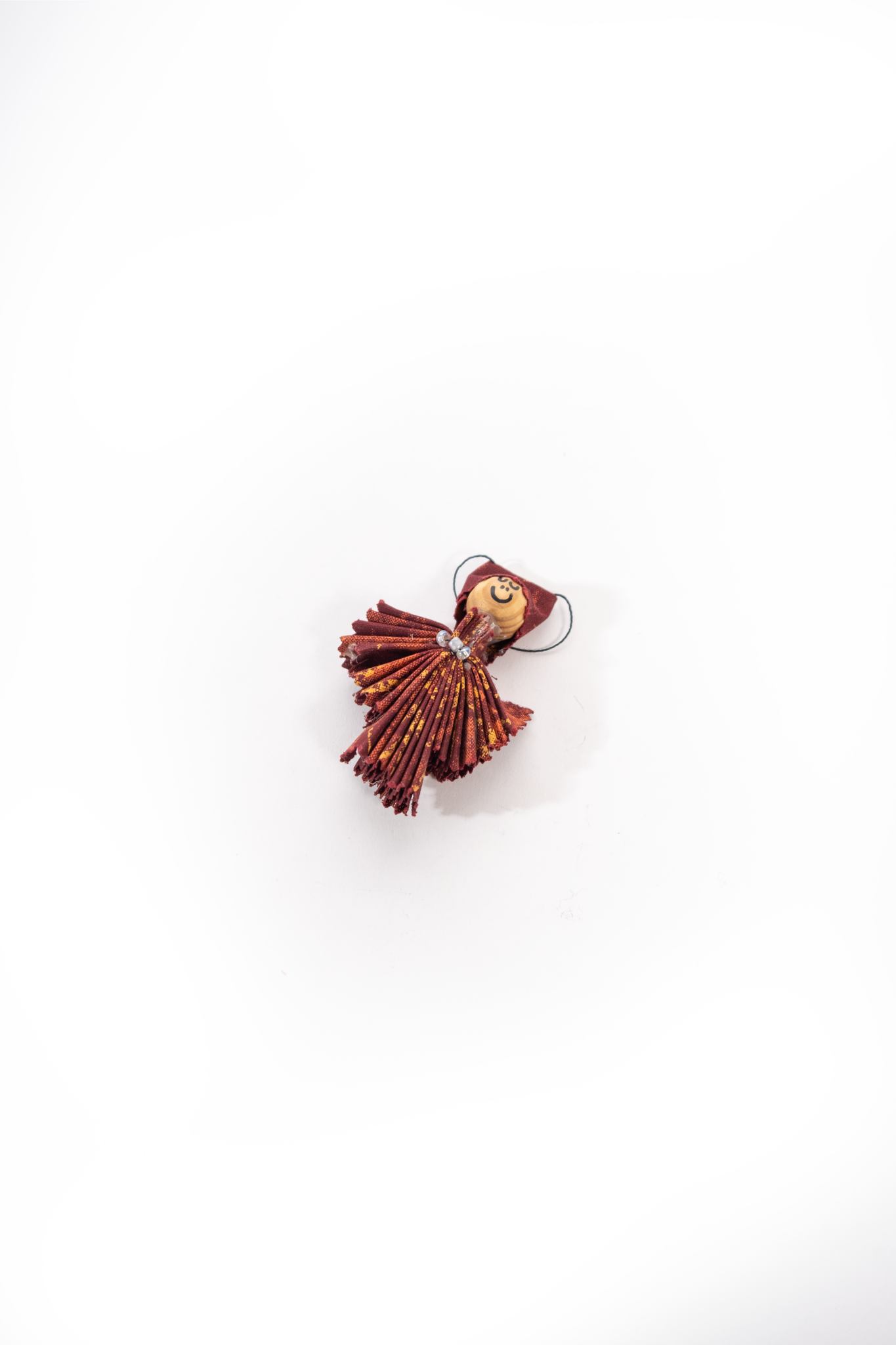 Xmas shweshwe angel Ornament