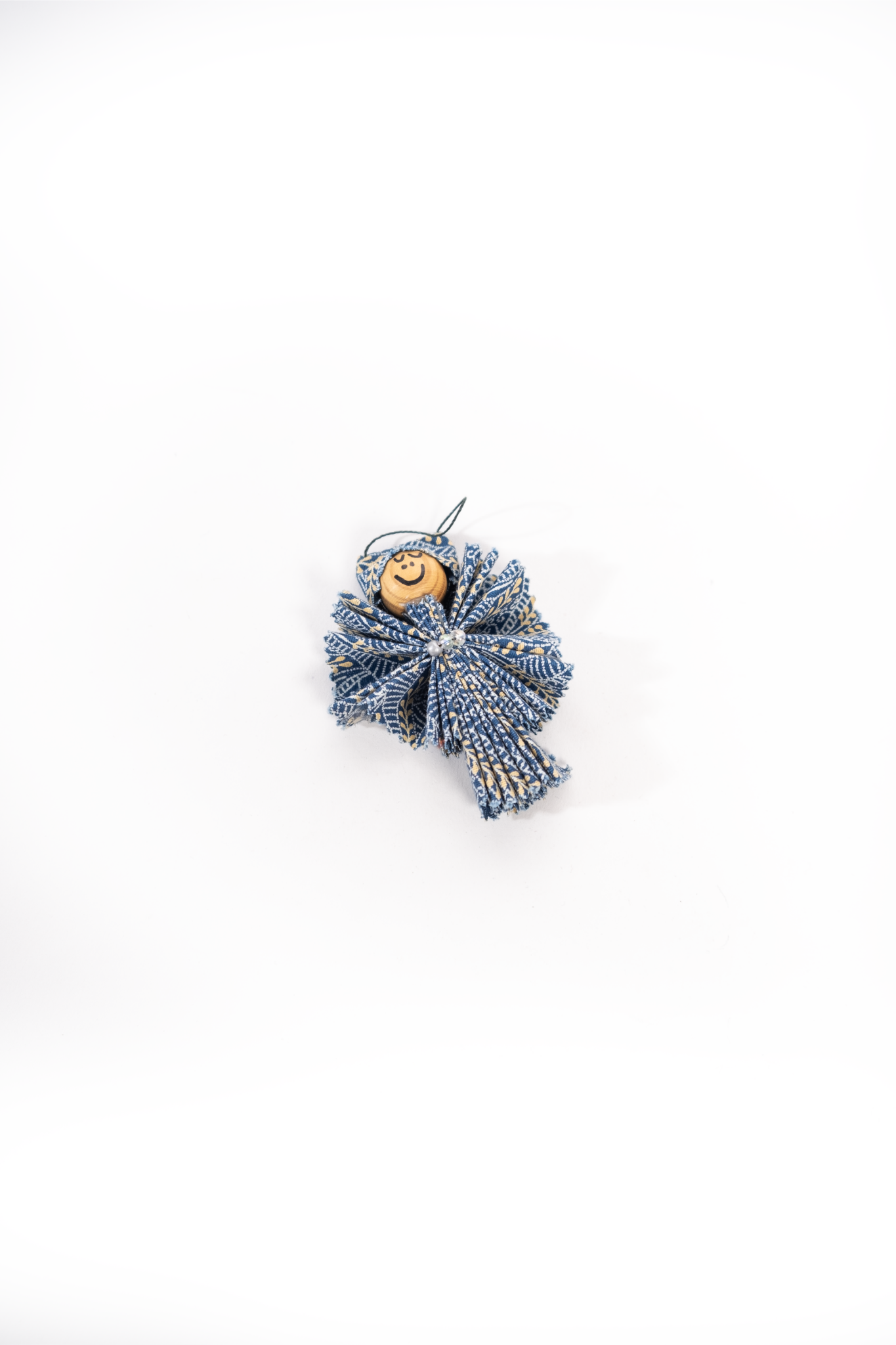 Xmas shweshwe angel Ornament