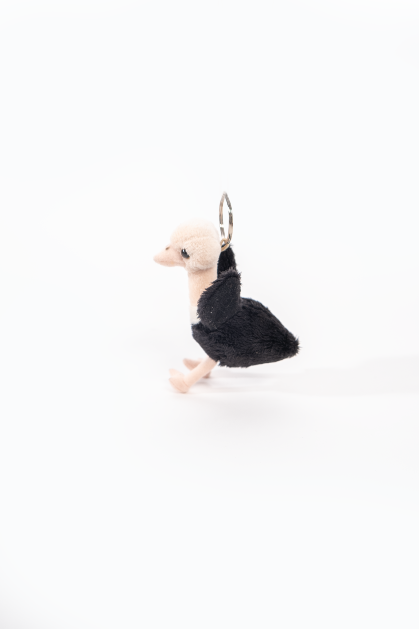 Ostrich Soft Toy Keyring