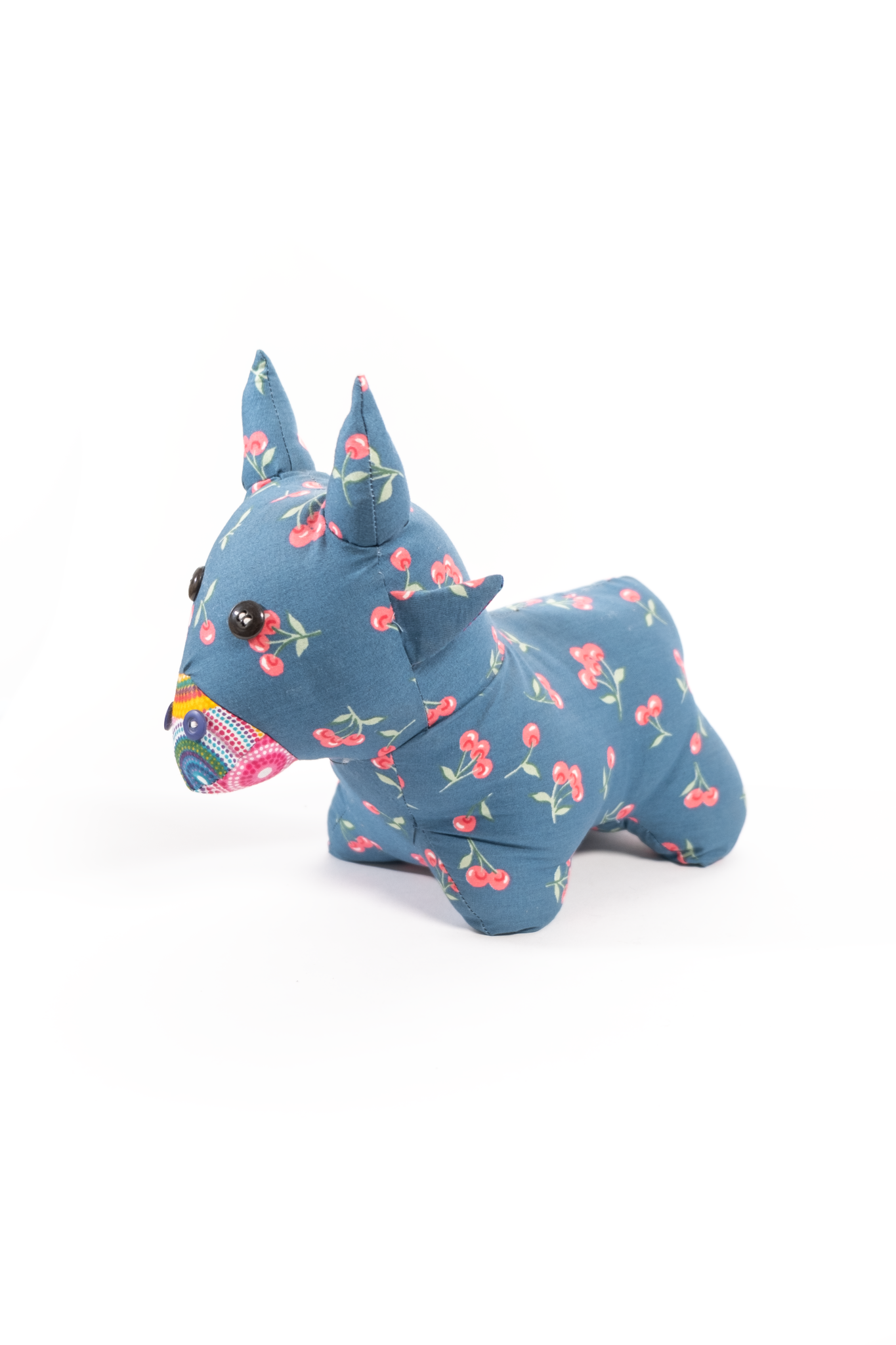 Handmade African Material Soft Toy - Nguni Cow