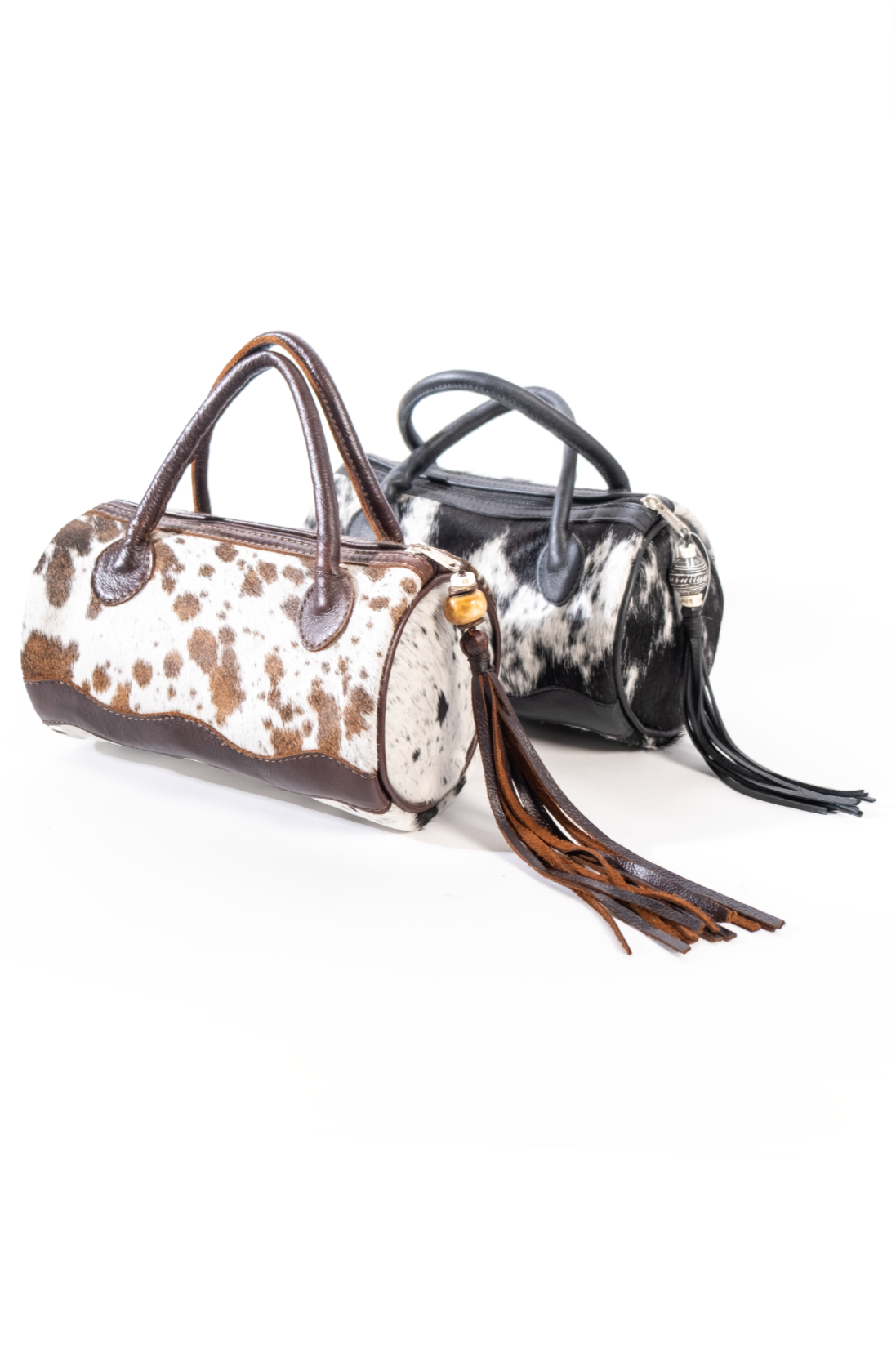 Nguni barrel bag
