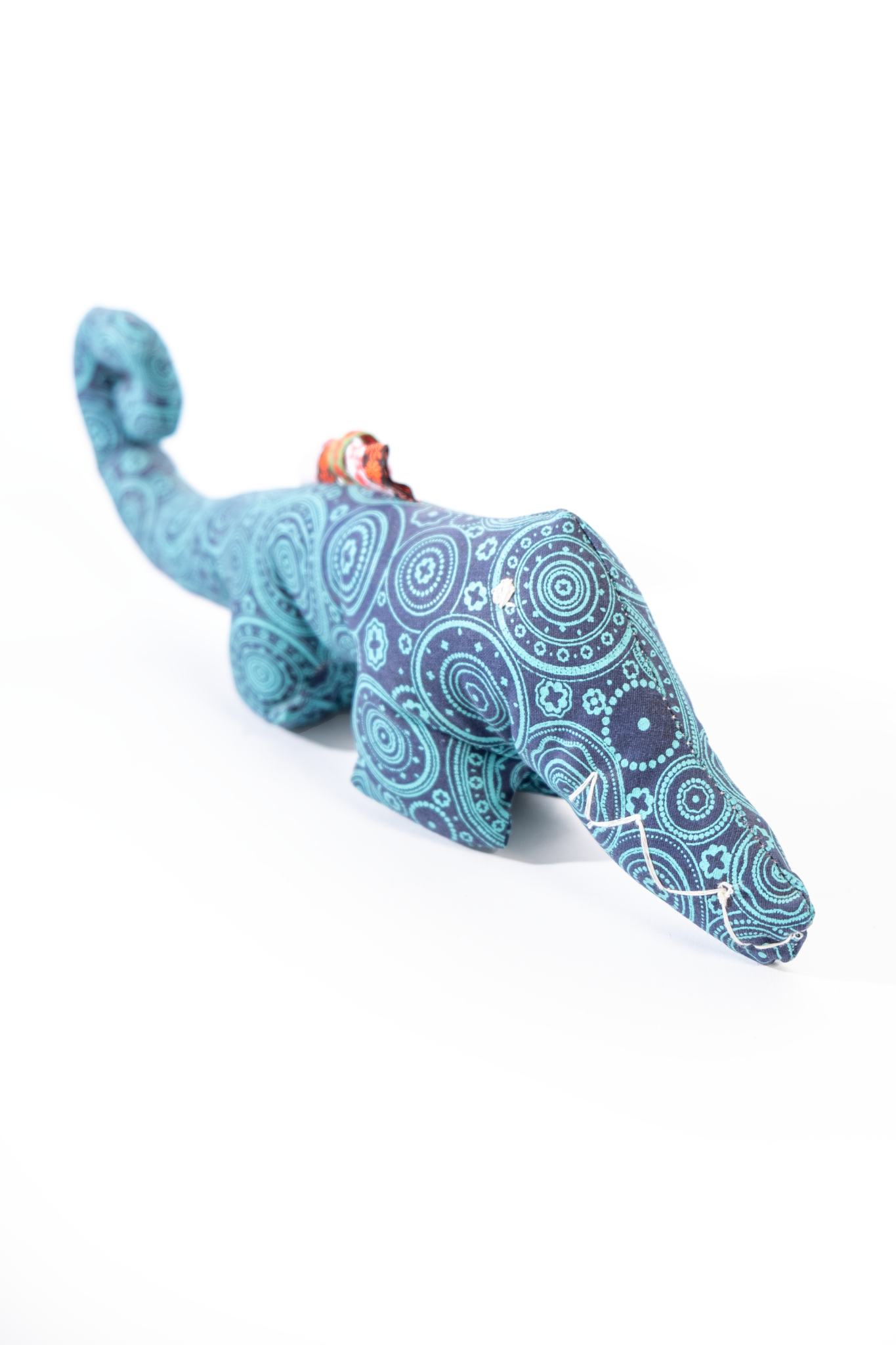 Handmade African Material Crocodile Soft Toy