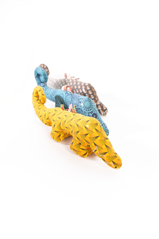 Handmade African Material Crocodile Soft Toy