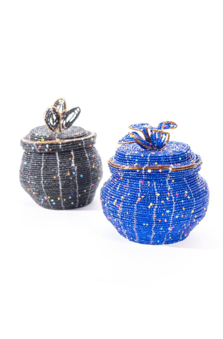 Beaded jewelery box