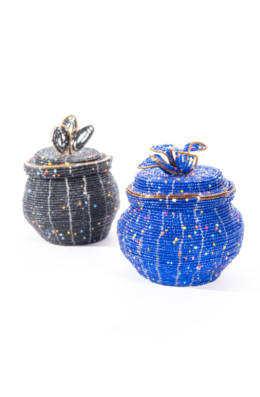 Beaded jewelery box