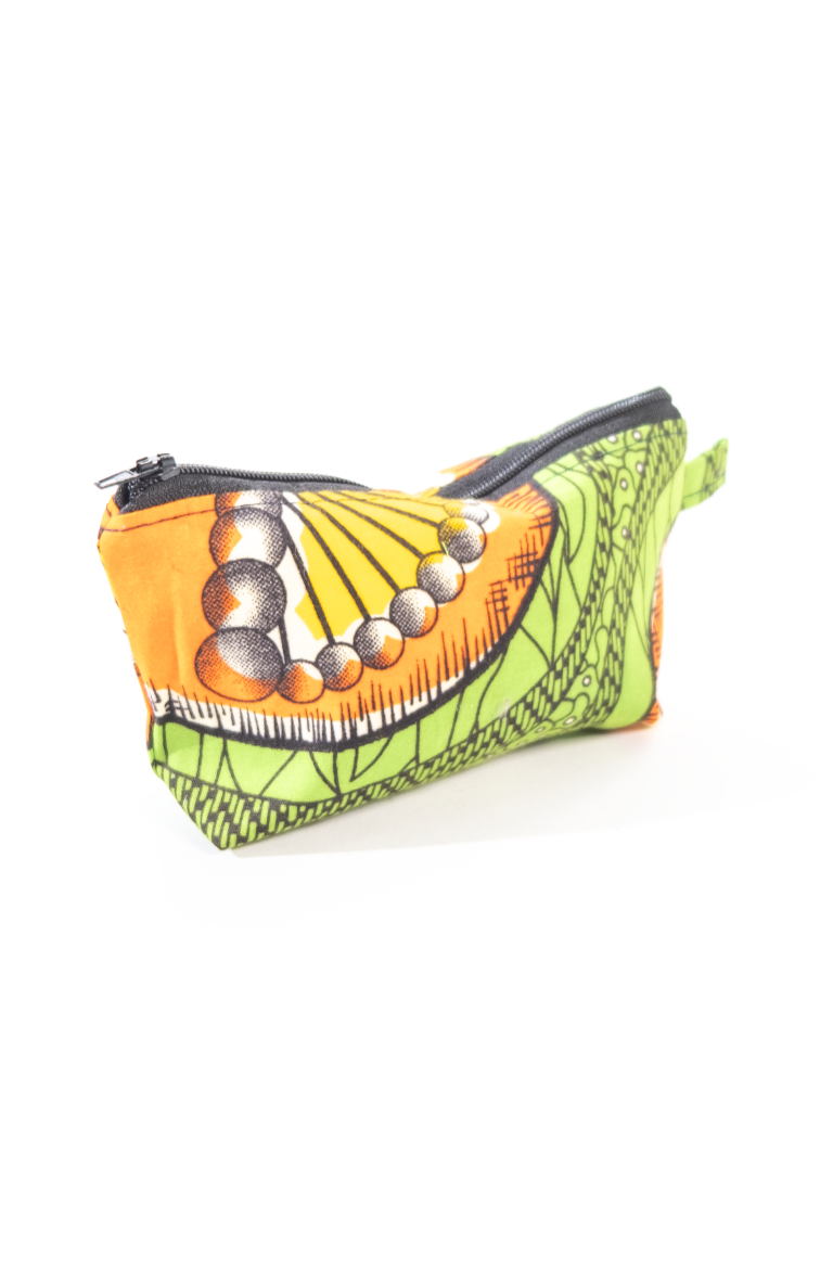 Small african green pouch