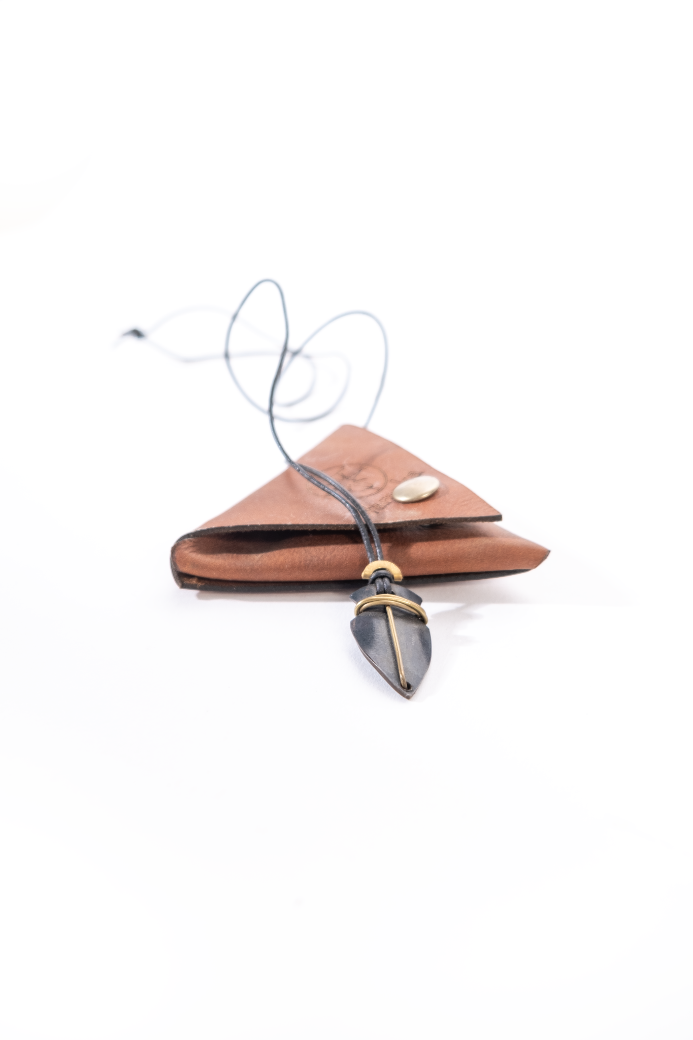 Tameka - Iron Men's Leather Necklace