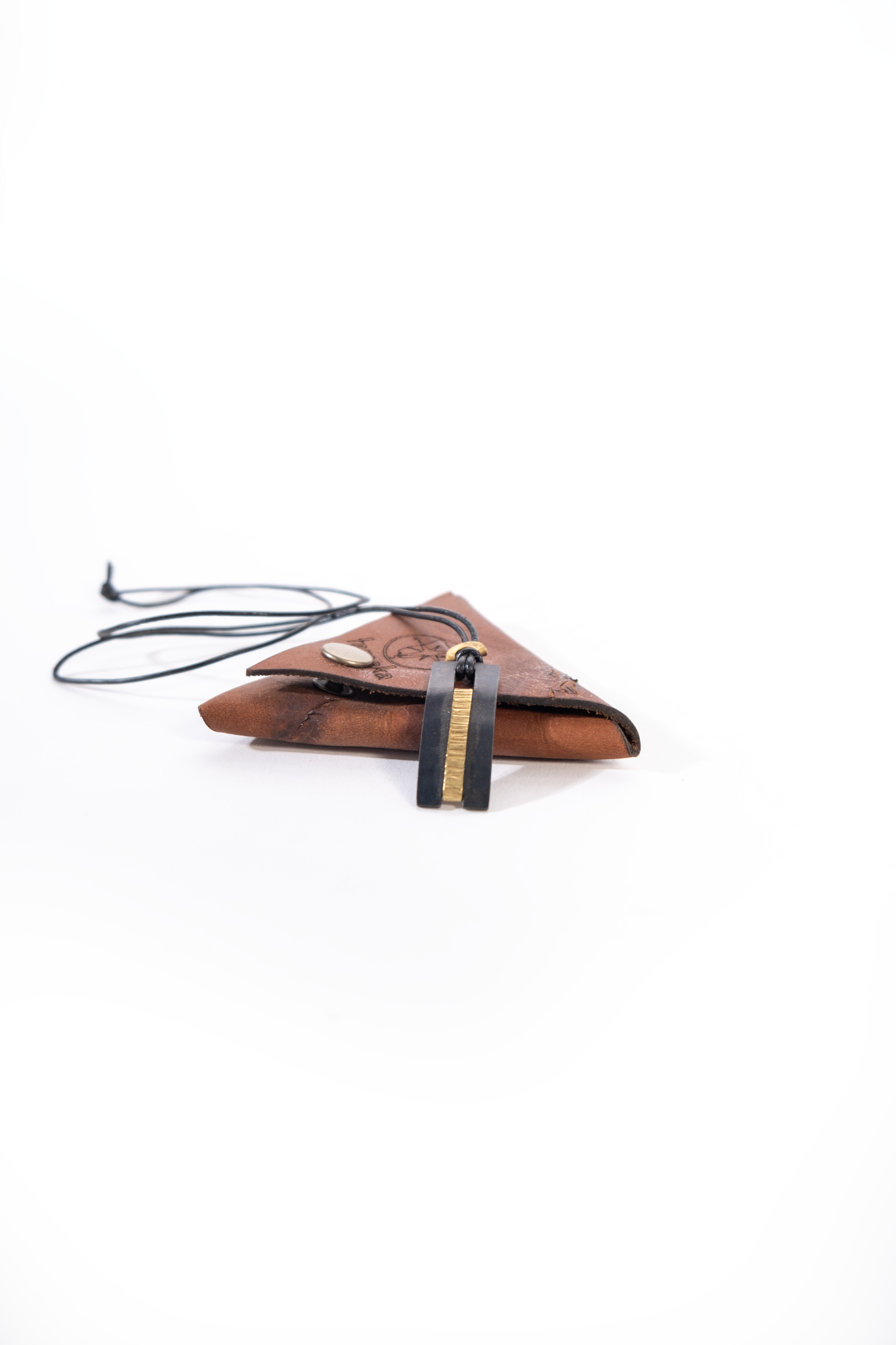 Tameka - Iron Men's Leather Necklace