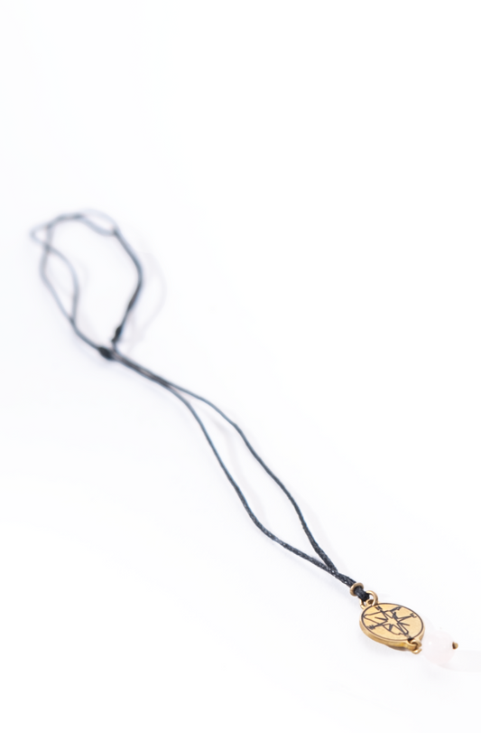 Compass Rose Quartz Necklace