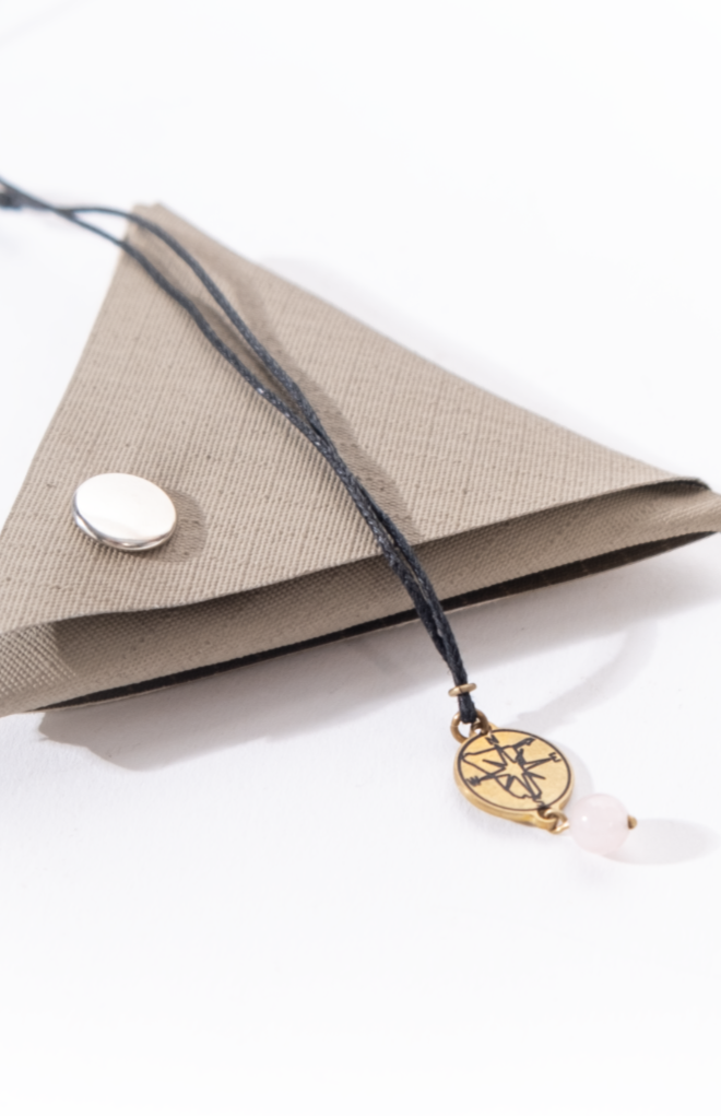 Compass Rose Quartz Necklace