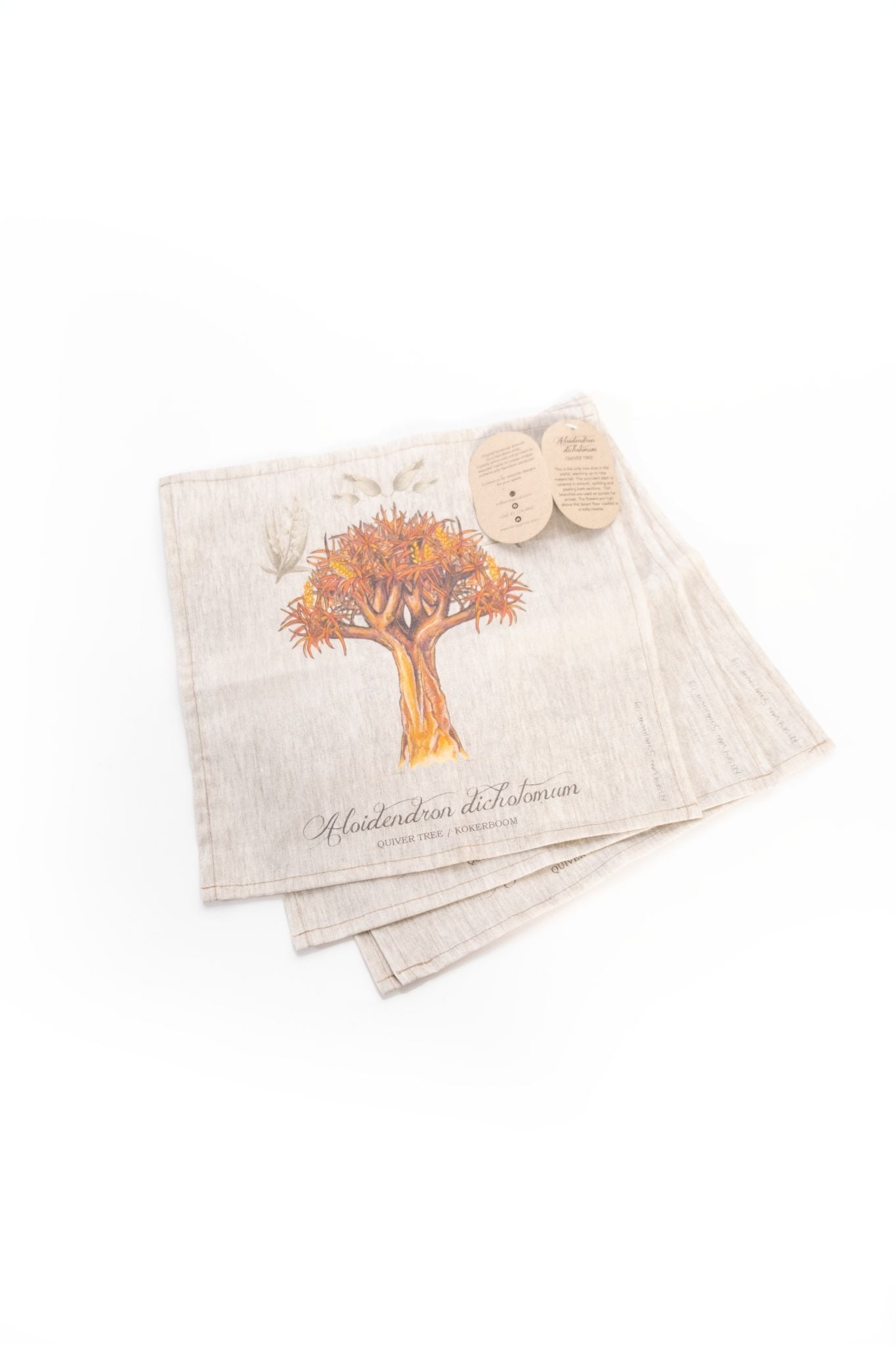 Quiver tree cotton Napkin set of 4