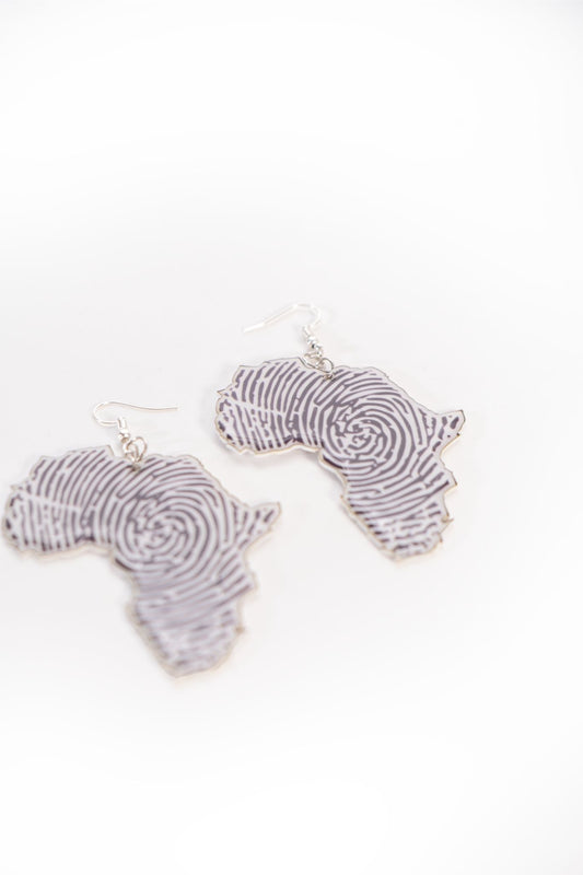 Large Africa resin Earrings