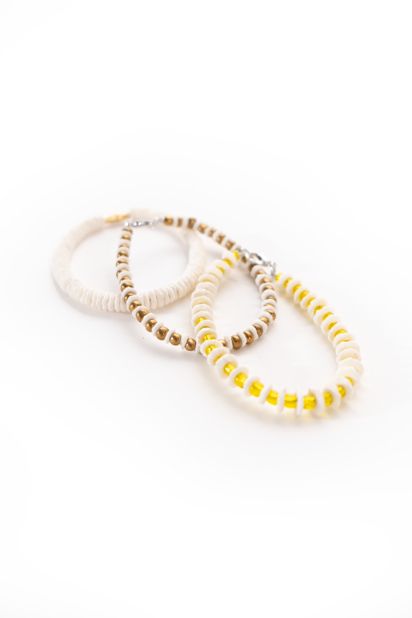 Ostrich eggshell beaded Bracelet