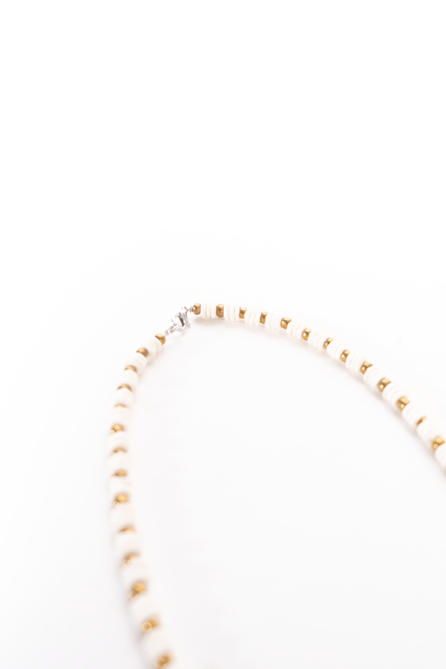 Ostrich eggshell beaded Necklace