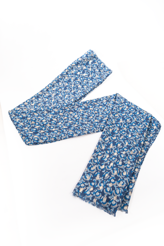 Arabic blue Scarf